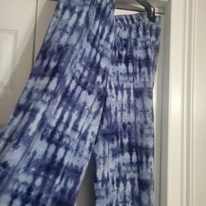 Denim & Co Jersey Tall Wide Leg Pant with Slit size MT